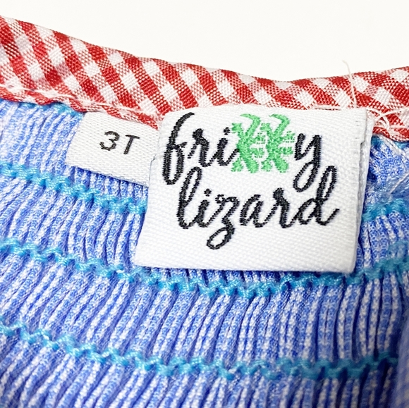 American flag smocked dress 3T patriotic USA July Fourth Frizzy Lizard girls - Picture 4 of 7